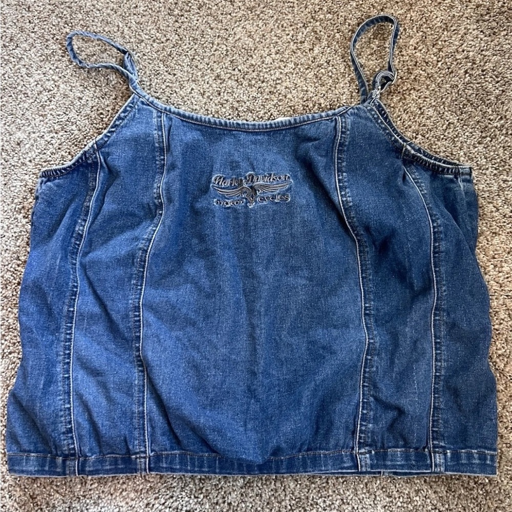 Harley-Davidson Blue Denim Tank Top